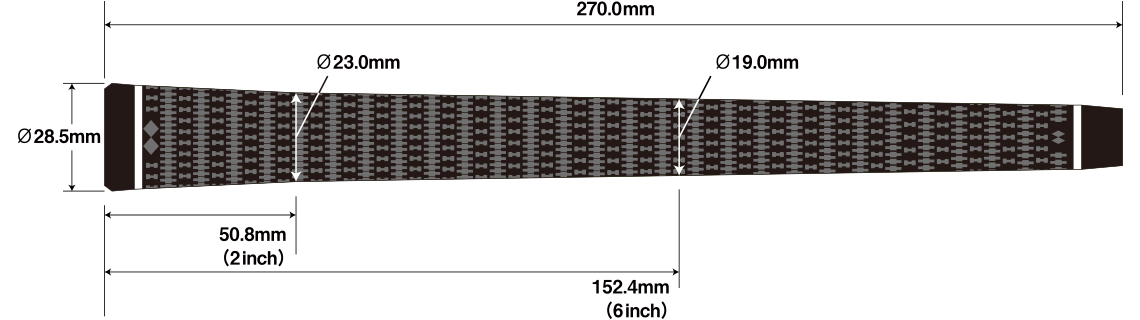 グリップの寸法